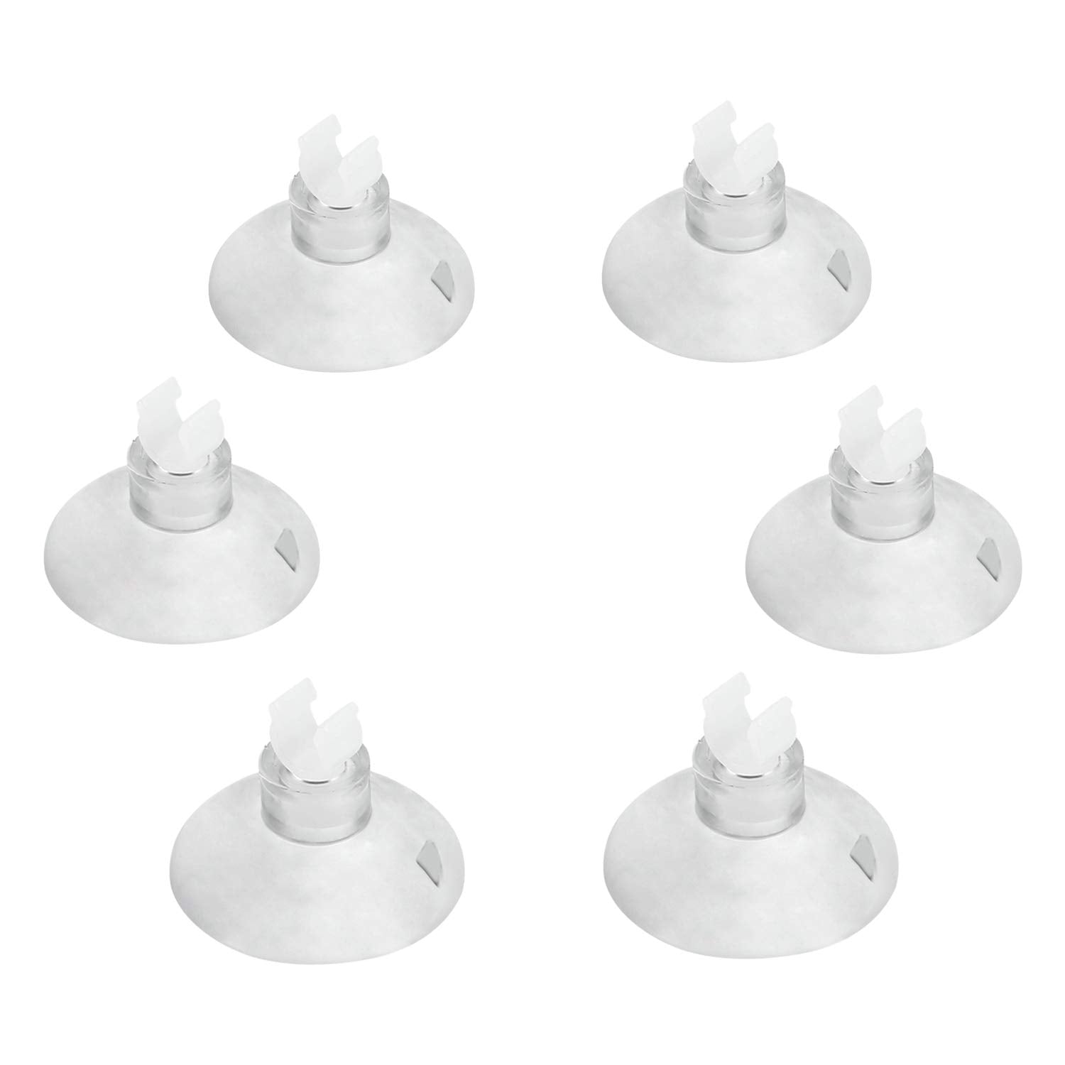 Pawfly Aquarium Suction Cup Clips For Standard 3/16' Id Airline Tubing Clear Air Hose Holder Clamp Accessories For Fish Tank Aeration Setup, 20 Pack