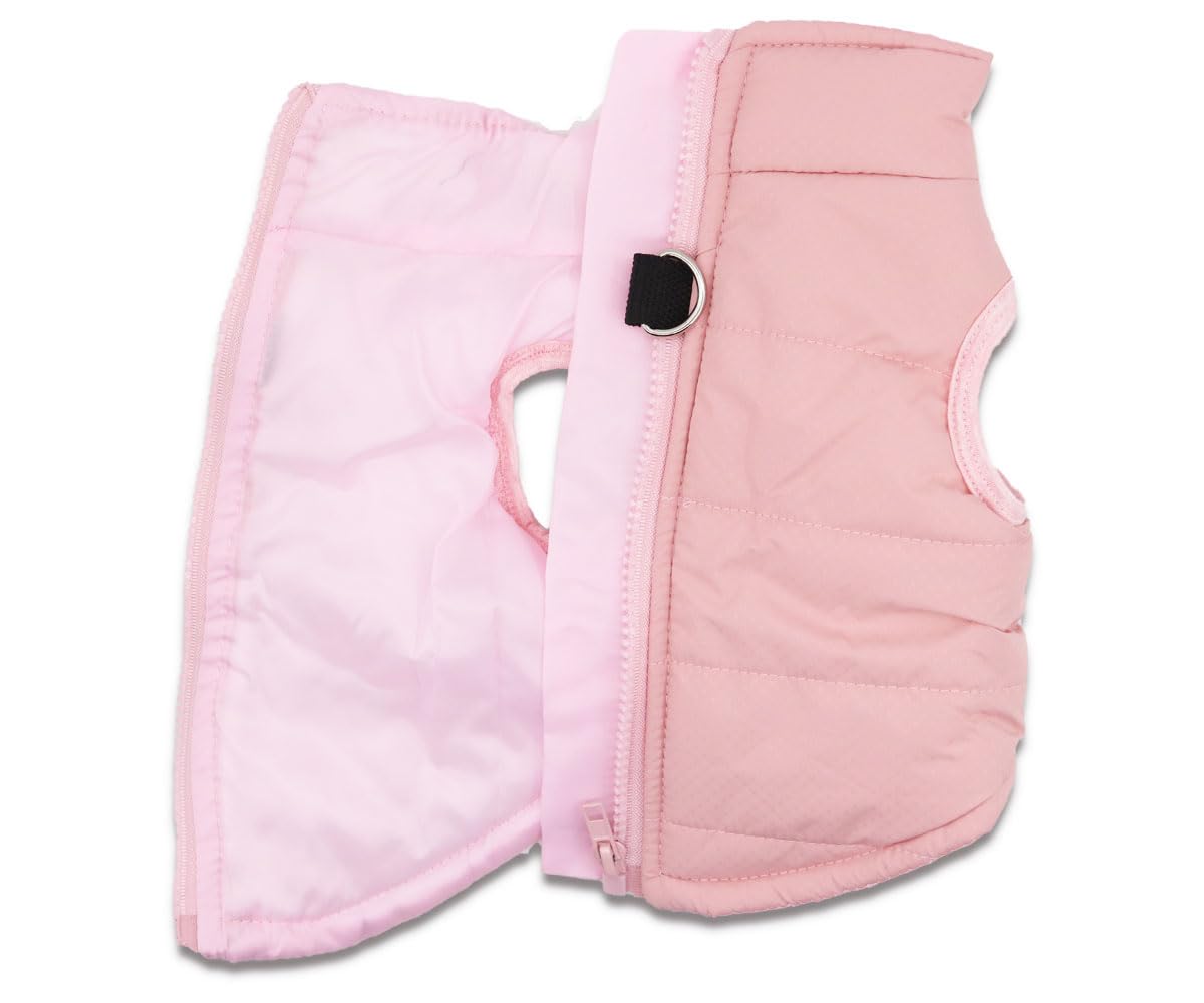 Small Dog Coats Warm Winter Dog Jacket Pet Dog Jackets Puppy Cold Weather Coat Pet Clothes For Small Dogs, Pink, X-Small