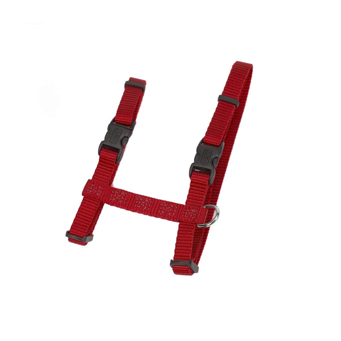 Coastal Pet Figure 'H' Adjustable Cat Harness - Outdoor Cat Supply - Comfortable For Cats - Secure Snap-Lock Buckles - Red, 3/8' X 10'-18'