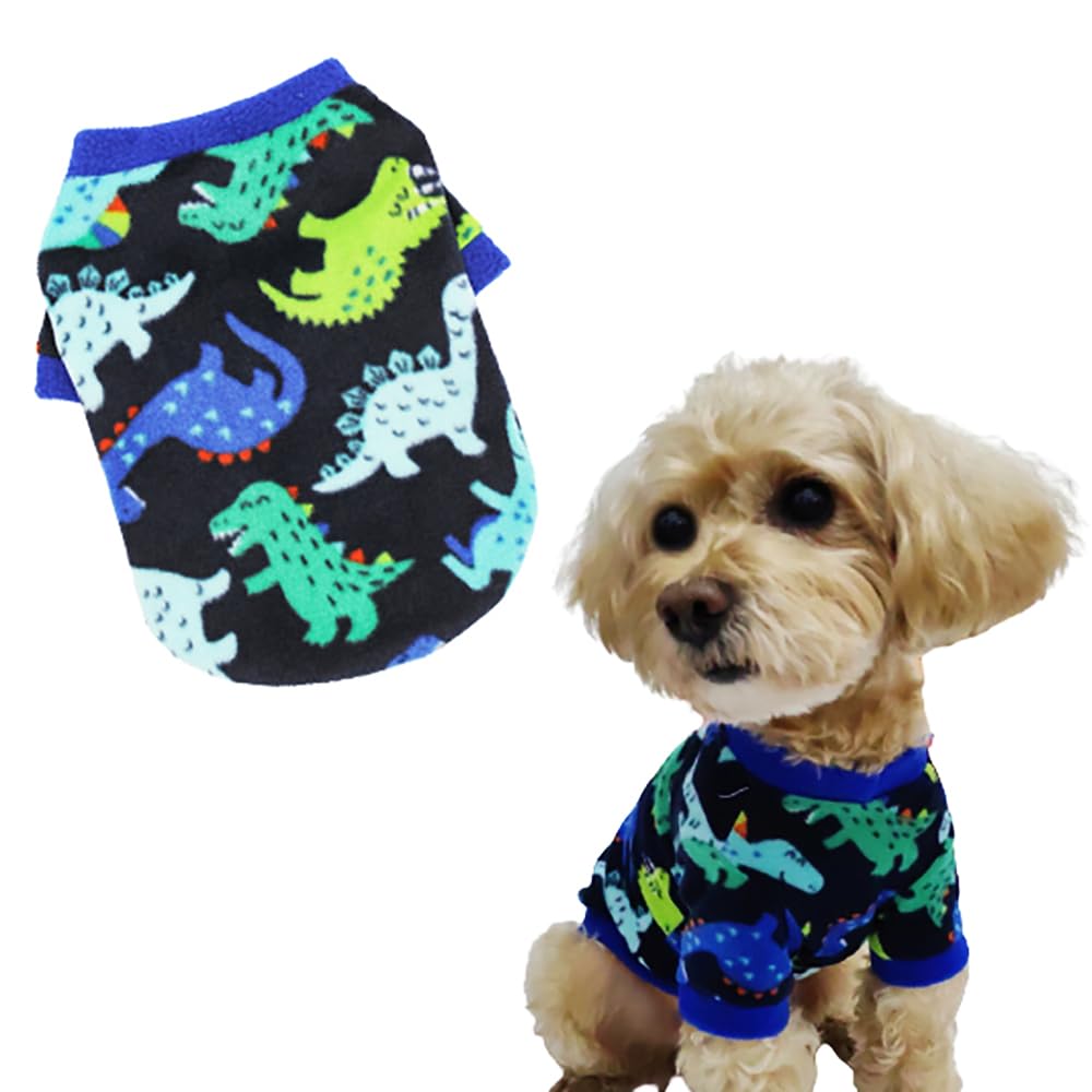 Cat Sweater Star/Dino Dog Sweater Warm Fleece Winter Pullover Holiday Sweaters For Small Dogs For Cats Only Knitwear