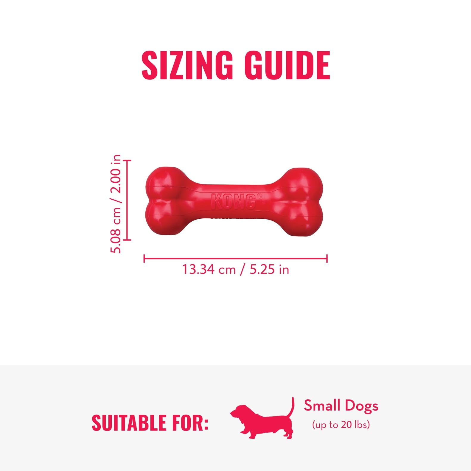 KONG Goodie Bone & Flyer - Dog Toys to Enrich Playtime - Dog Bone & Soft Throwing Disc Support Mental Engagement - Rubber Bone f
