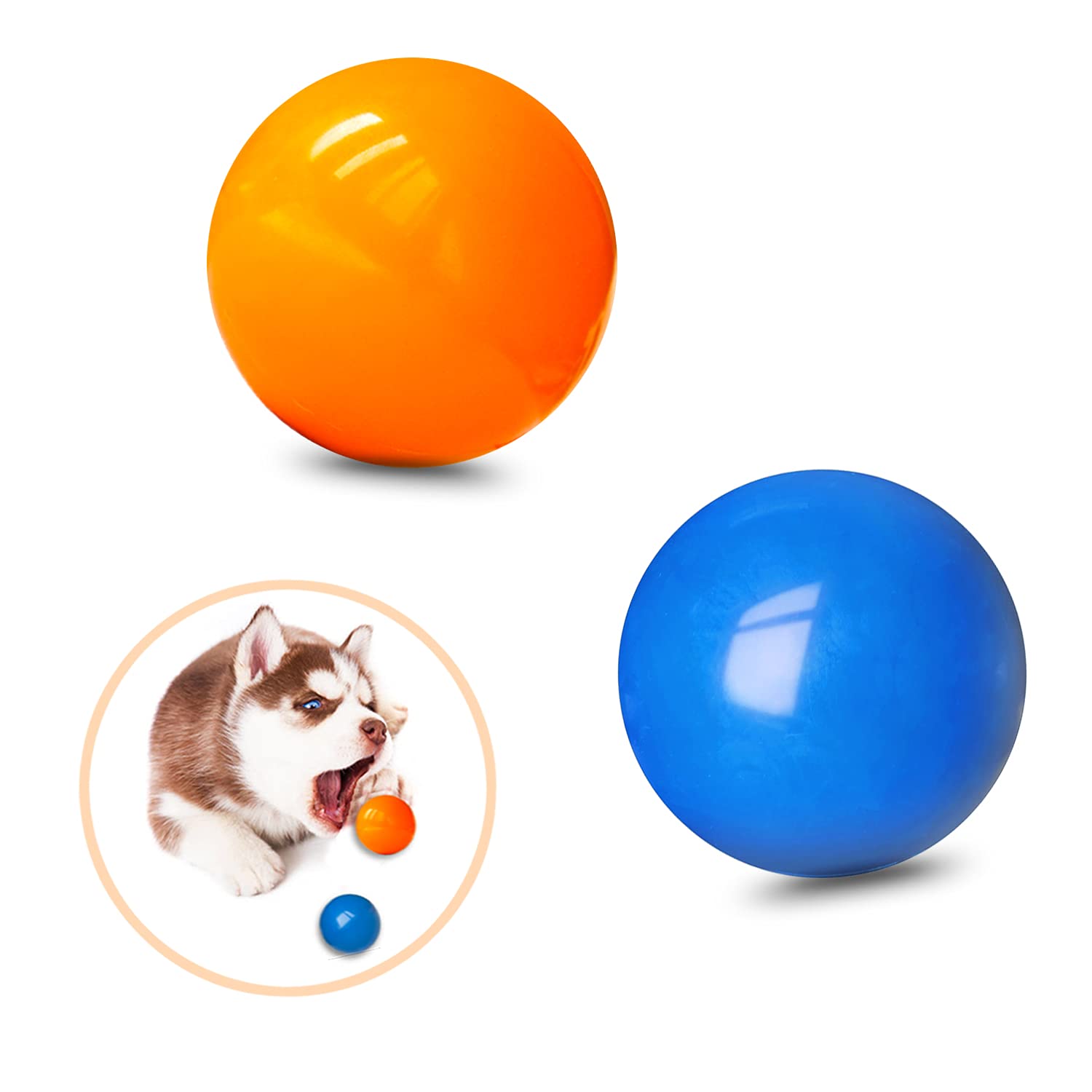 Dlder Dog Balls Puppy Chew Toys For Teething,Small Solid Rubber Bouncy Balls For Dogs,100% Safe & Non-Toxic,Floating Dog Toy Balls For Small Medium Dogs Aggressive Chewers To Fetch,Chew, Play.