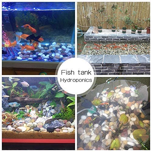 Voulosimi 12 Lbs River Rock Stones, Natural Decorative Polished Mixed Pebbles Gravel,Outdoor Decorative Stones For Plant Aquariu