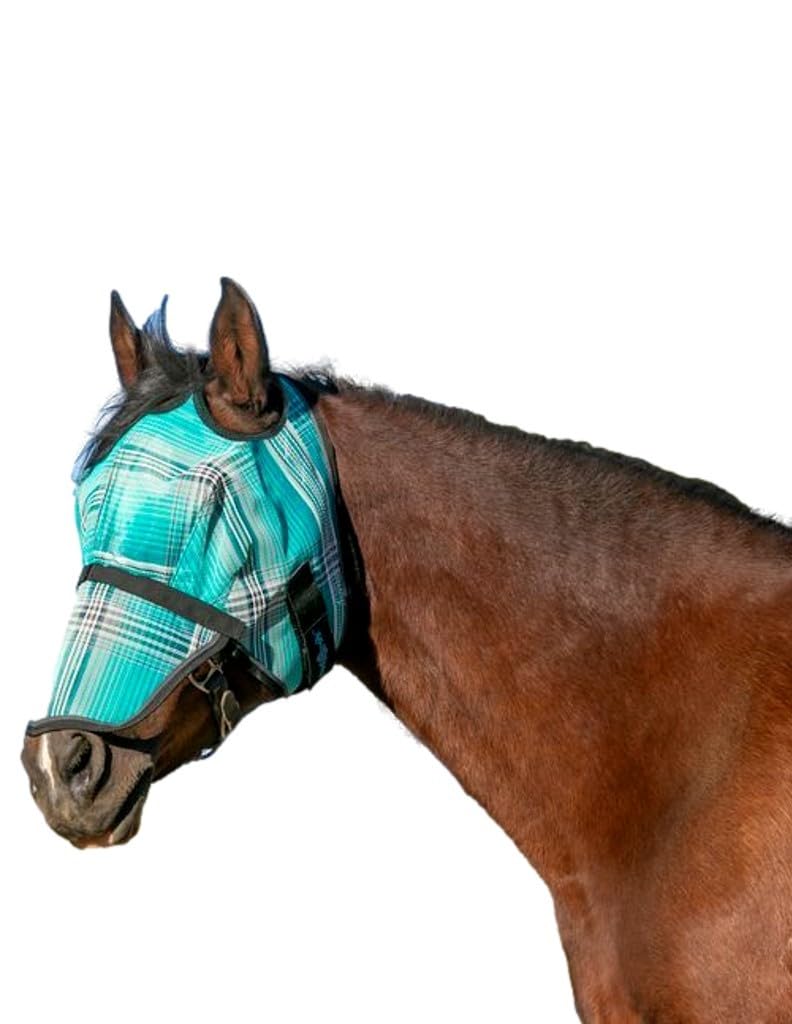 Kensington Fly Mask w/Web & Nose Size: L-Avg Color: 2021-Atlantis