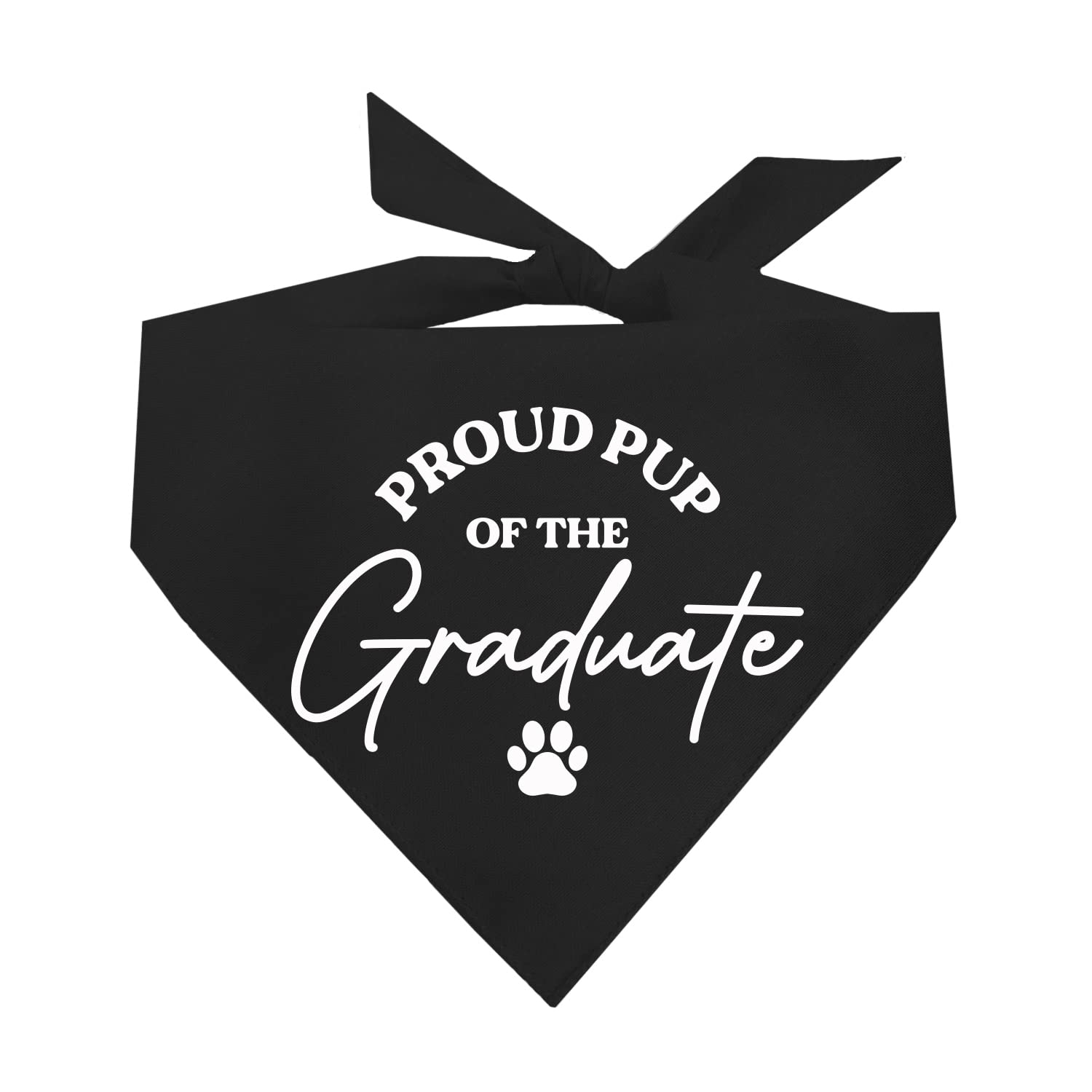 Proud Pup Of The Graduate Dog Bandana | 100% Cotton Triangle | Made In Usa | Graduation Prop | Class Of 2025 2026 2027 2028 | Bl
