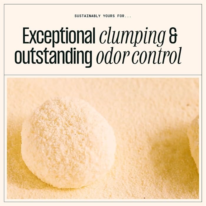 Sustainably Yours Natural Cat Litter, Multi-Cat, Corn & Cassava, 13 lbs, Purple, Model 70002