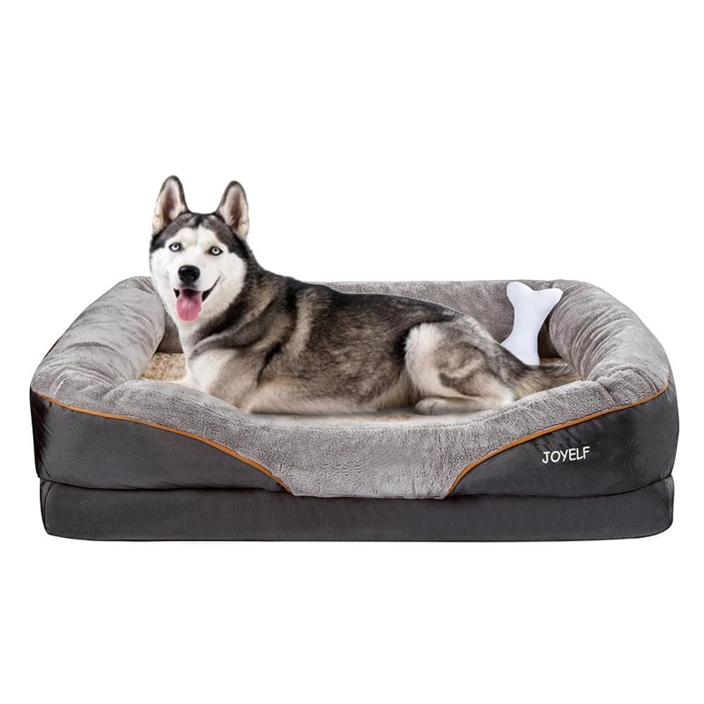 Joyelf Xxlarge Memory Foam Dog Bed, Orthopedic Dog Bed & Sofa With Removable Washable Cover Dog Sleeper For Large Dogs