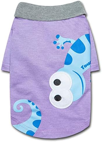 Touchdog Arubark Caribbean Style Dog Polo Tshirt  Small/Purple