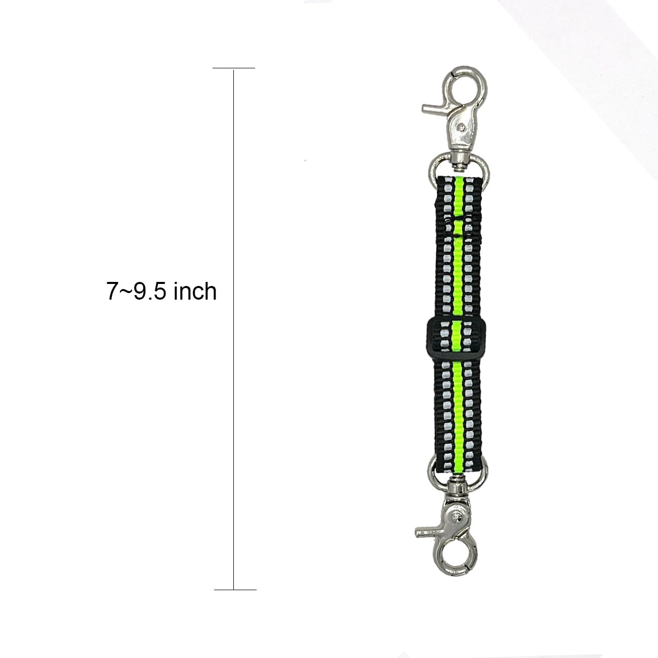 Adjustable Backup Safety Clip For Small Dog Collar, Prong Collar For Mini Dogs, Double Ended Gentle Slip Collar For Dog Harness