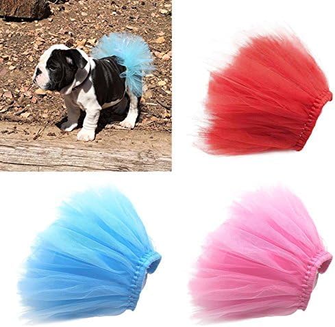 Pet Puppy Small Dog Lace Skirt Princess Tutu Dress Clothes Apparel Pet Costumes Dog Dresses Pet Apparel And Accessories (Red)