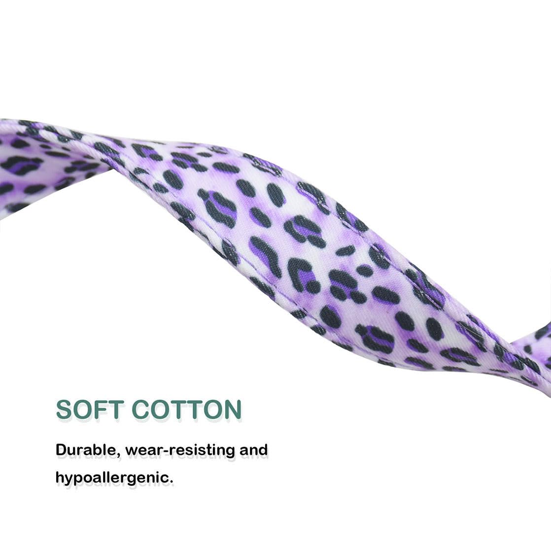 2 Pcs Cotton Dog Collar Soft Cute Flower -3 Sizes Soft Nylon Puppy Collar Adjustable For Girl Female Small Medium Large Dogs(04S