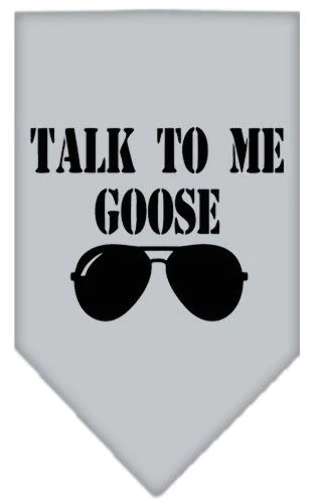 Pet and Dog Bandana Screen Printed, "Talk To Me Goose" Cocoa Small