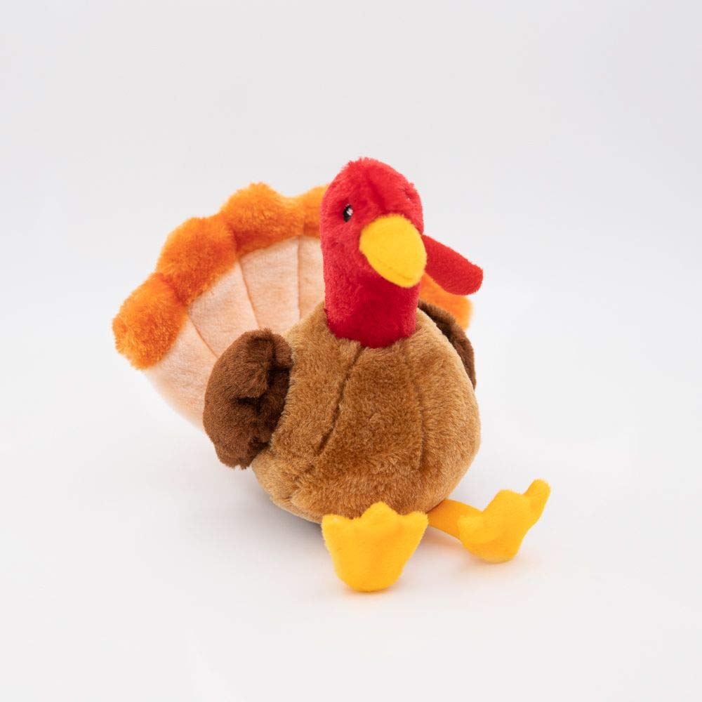ZippyPaws Tucker The Turkey Plush Dog Toy - Multicolor, 8.5x7x9 in, Soft Plush Material, Model 818786019730