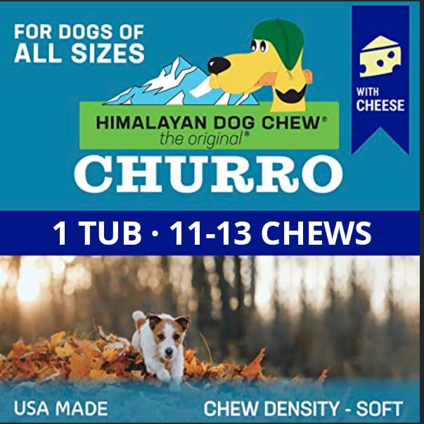 Himalayan Pet Supply Churro Himalayan Cheese Treats | Cheese Churro | Lactose Free - Gluten Free - Grain Free | USA Made | for A