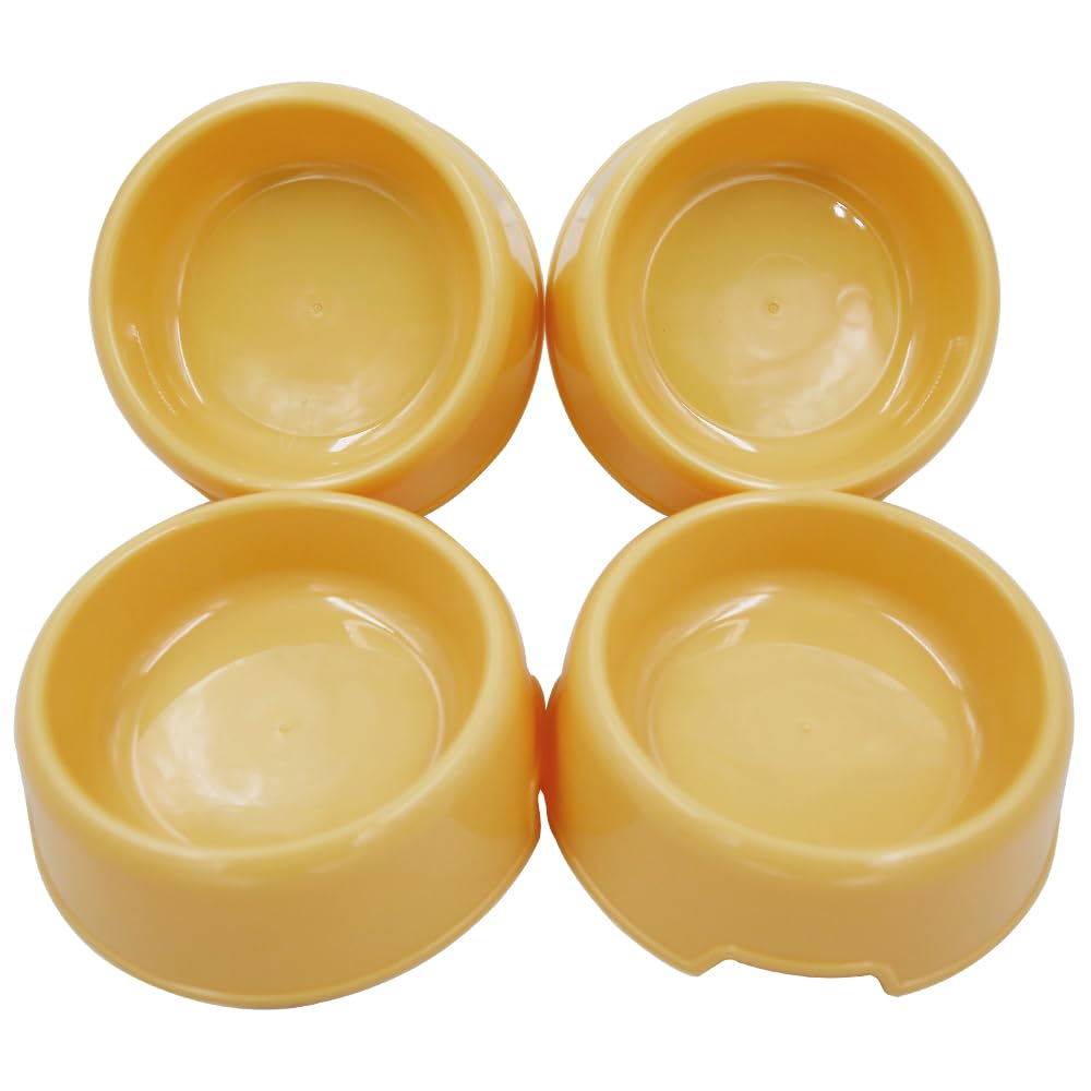 Dog Bowls Cat Bowls (Green+Blue+Yellow+Orange, Small)