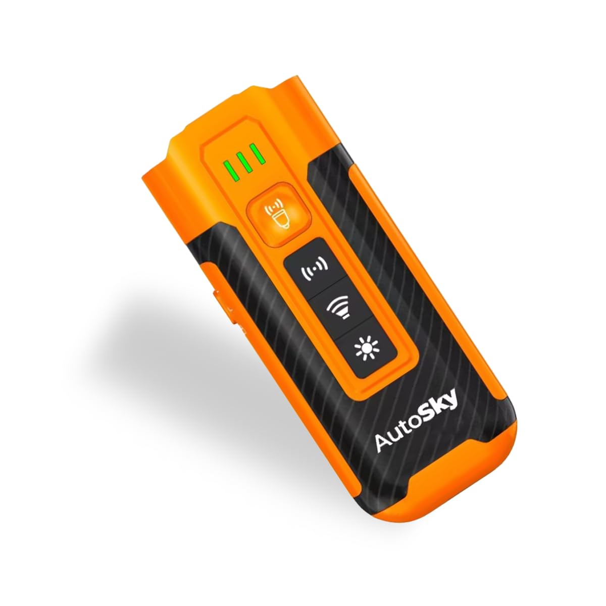 Autosky Ultrasonic Dog Bark Control Device - Portable Rechargeable Trainer With 3 Emitters, 2 Adjustable Modes, Led Flashlight -