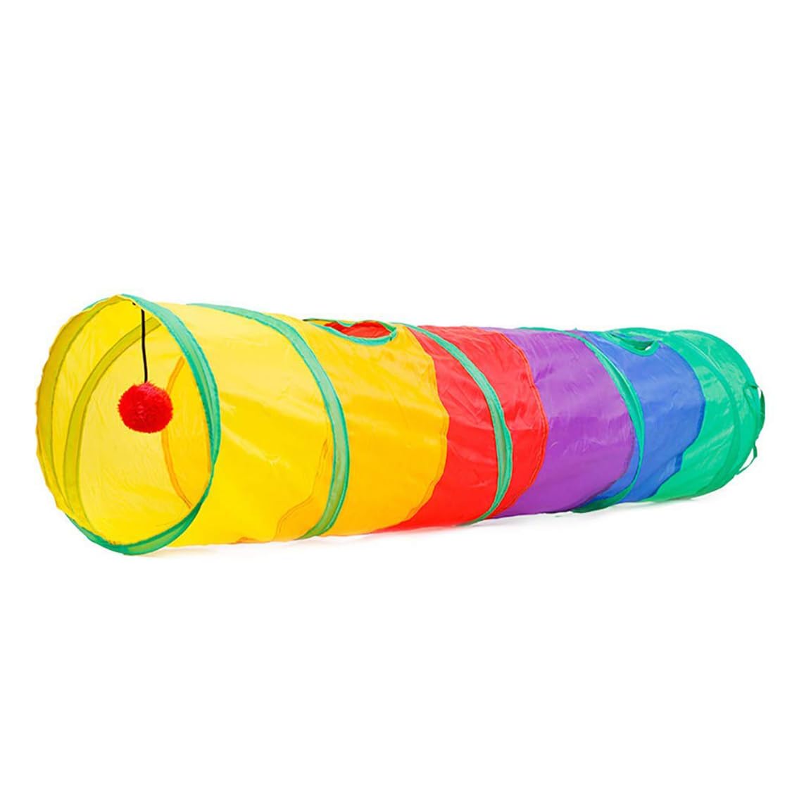 Pets Empire Colourful Metal Tunnel Tube, Cat Toys Pet Tube, Collapsible Pets Tunnels Tubes, TShaped Cats Play Tunnel, Outdoor I