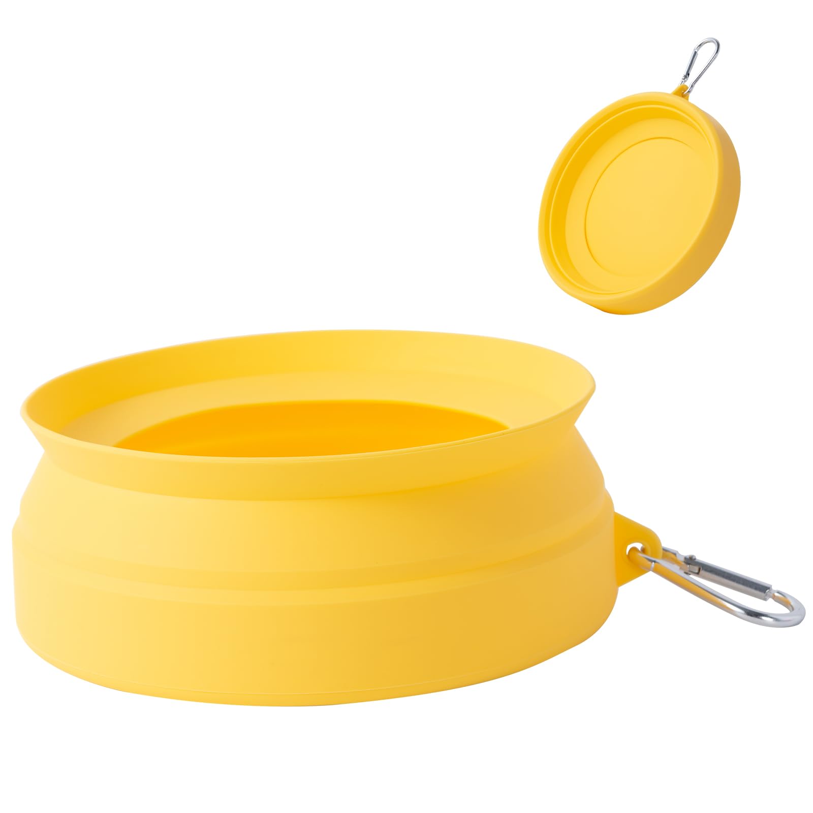 SLSON Spill Proof Dog Water Bowl for Cars,Collapsible No Splash Dog Travel Bowls Integrated Molding Portable Pet Bowl for Road T