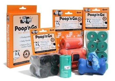 750 Count Un-Scented Black Gogo Pet Products Thick Pet Animal Dog Puppy Waste Poop Bags W/ Free Baggie Dispenser