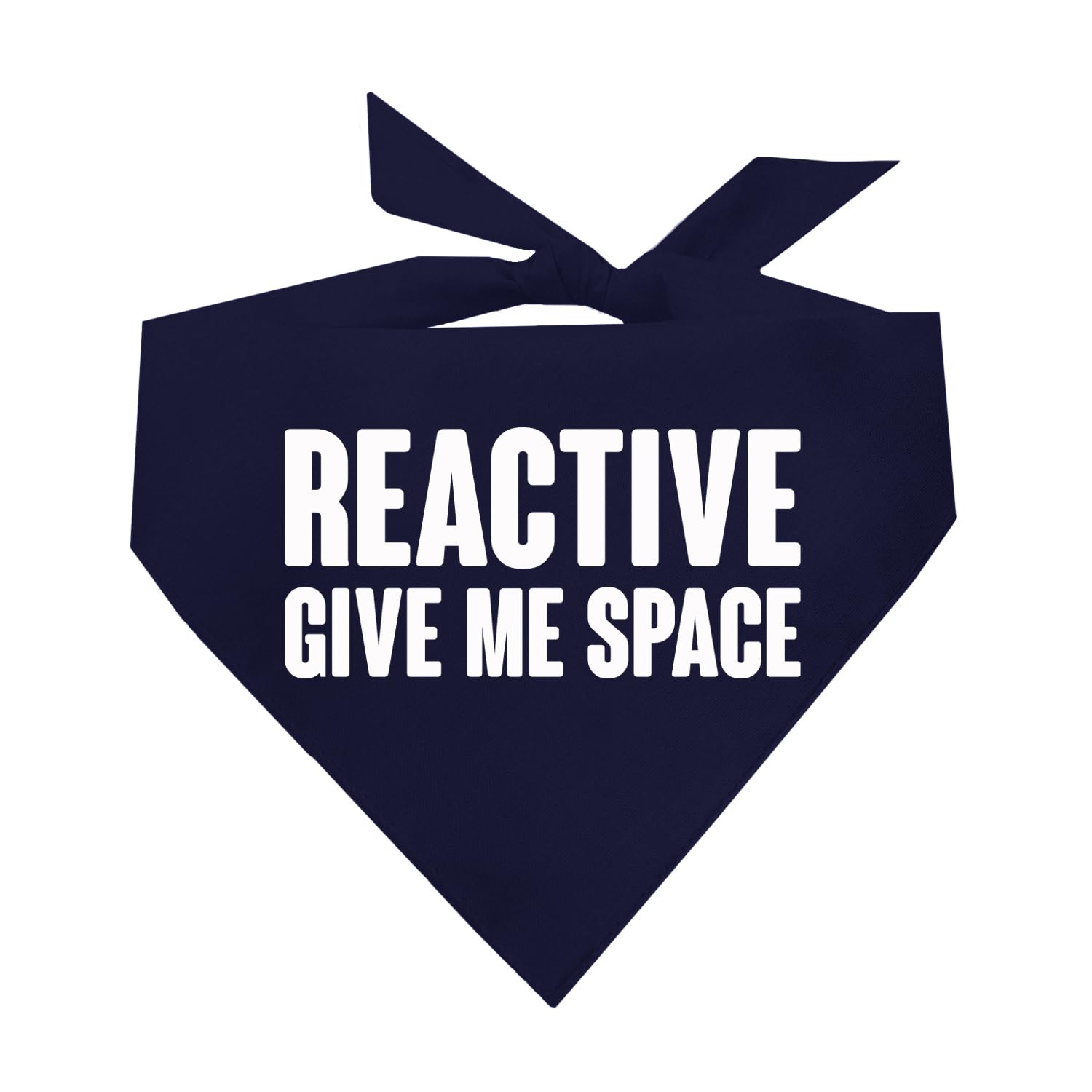 Reactive Give Me Space Dog Bandana (Navy, Os 272)