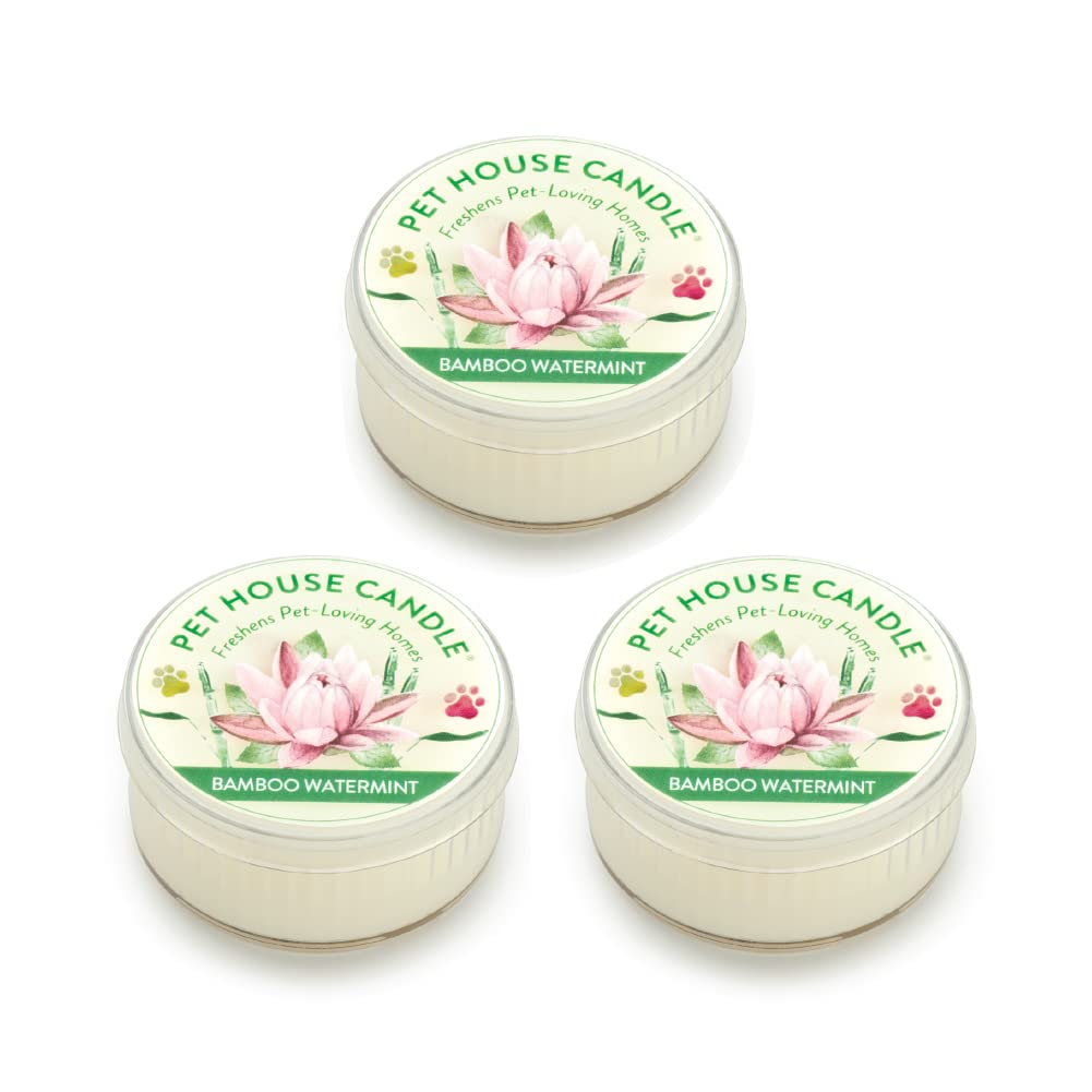 One Fur All Pet House Mini Candles For Pet Odor Made With Natural Soy Wax, Plant Based, Dog And Cat Friendly Scented Candles, Ba