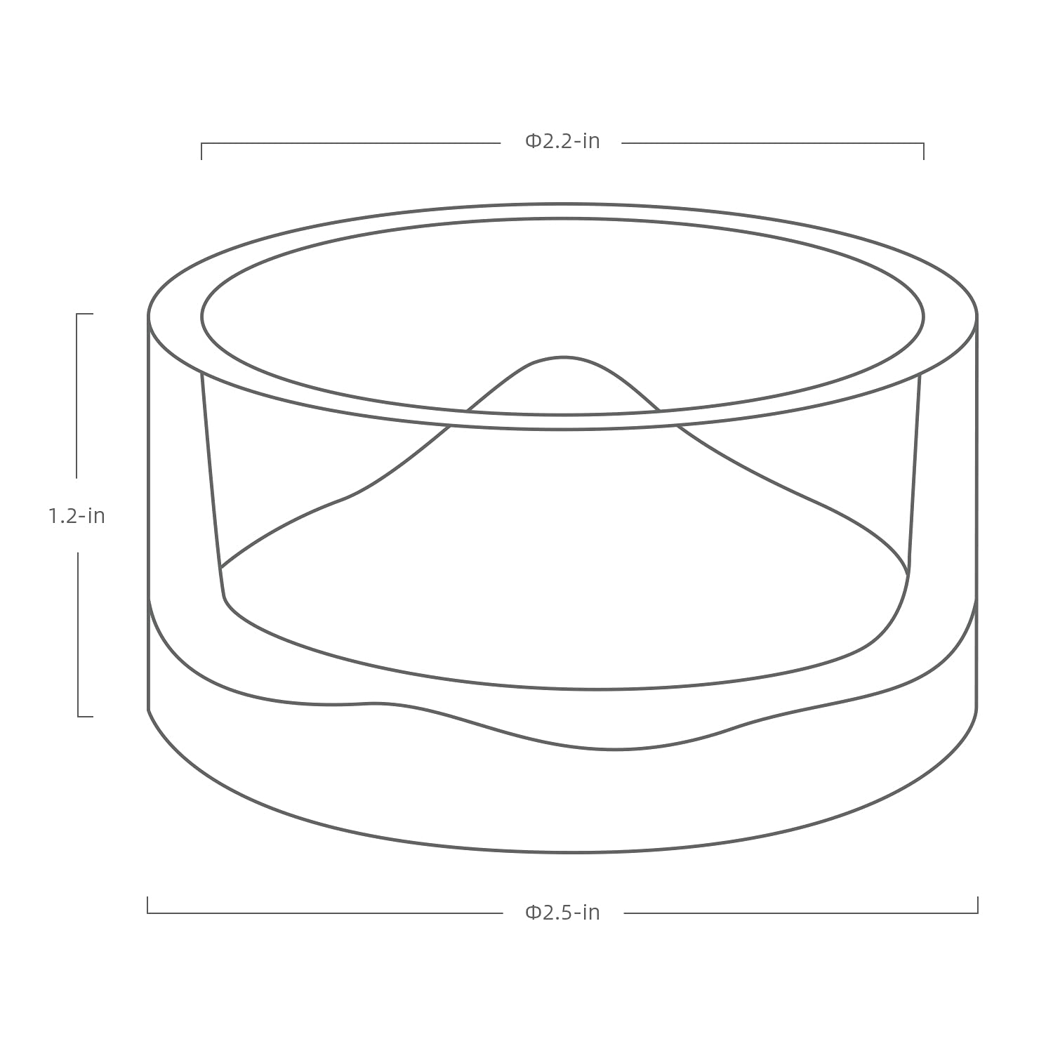 Niteangel Hamster Feeding & Water Bowls- Mount Fuji Series Glass Drinking Bowls for Dwarf Syrian Hamsters Gerbils Mice Rats or O