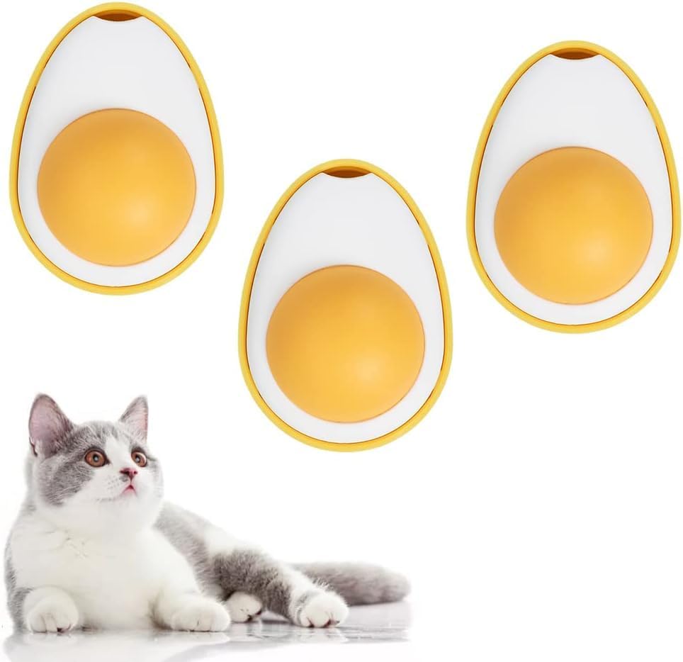 Psk Pet Mart Wall Balls Catnip Egg Shape Catnip Ball Toys Interactive Cat Snack Natural Healthy Kitten Chew Toys Rotatable Indoo