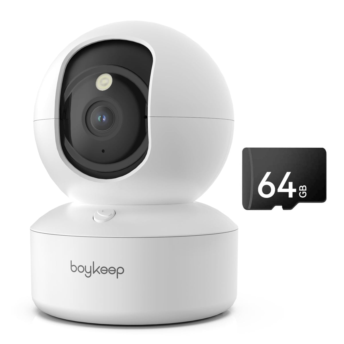 Boykeep Indoor Camera - 2K Pet Camera 5G/2.4Ghz Wifi For Baby Monitor With Phone App, 360 Pan & Tilt, 2-Way Audio, Night Vision,