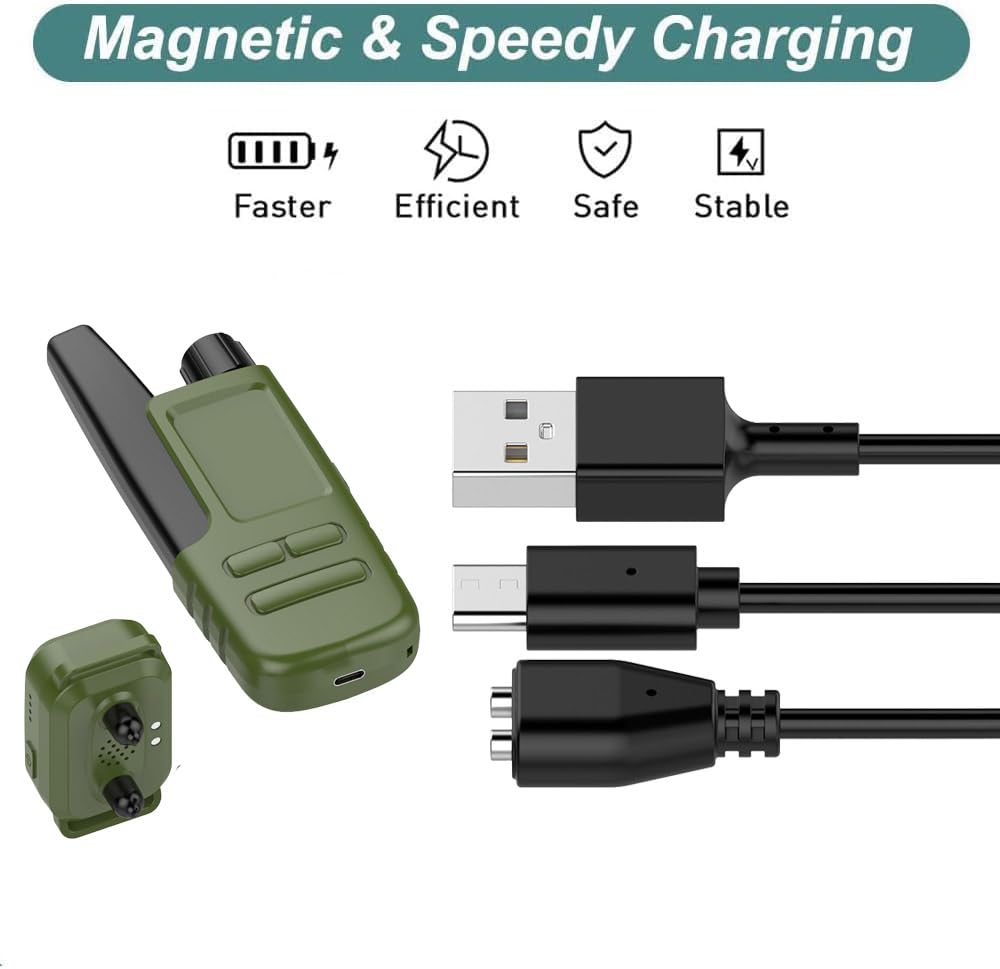 Lettou Charger Replacement For Delupet/Yawpet/Jugbow Dog Training Collar And Remote, 2-In-1 Magnetic Charging Cable Cord, 2 Pack