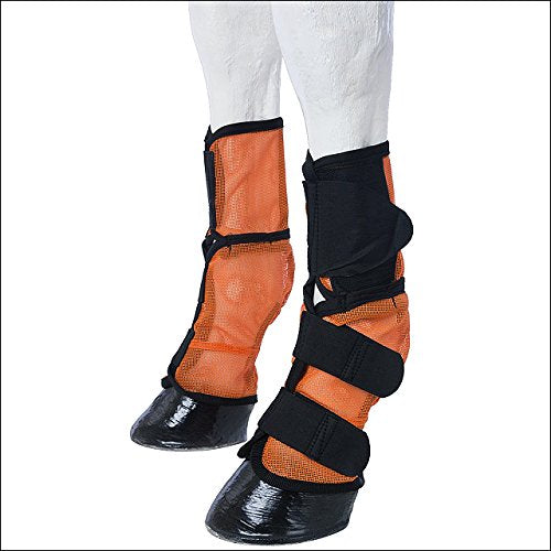 Tough 1 Contour Mesh Fly Boots Horse Orange