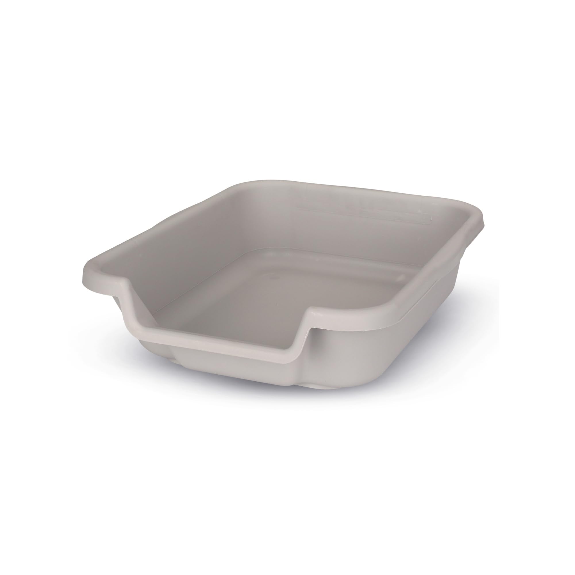 Kittygohere Senior Cat Litter Box, Small Size, Misty Gray Color, Durable & Pet Safe Kitty Litter Box, Low 3' Entry And Lots More Room For Your Cats Comfort, Made In Usa