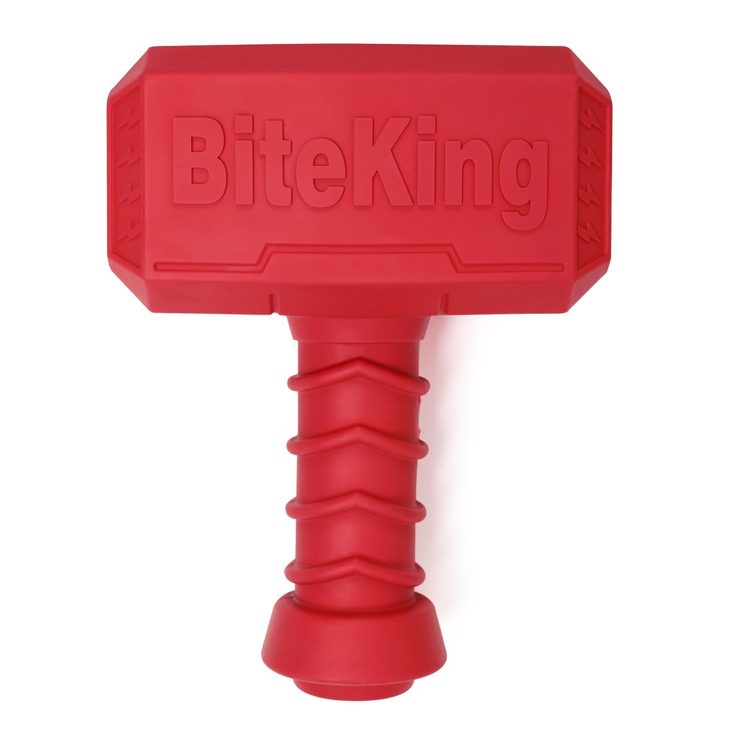 BiteKing Dog Toys for Aggressive Chewers, Natural Rubber Indestructible Fetch & Treat Toy for Large Dogs, Durable Hammer Dog Che