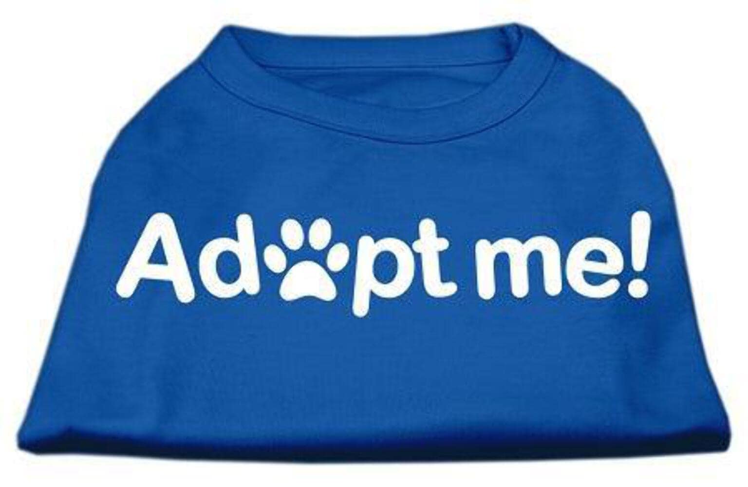 Pet Dog & Cat Shirt Screen Printed, "Adopt Me" Bright Pink XS (0-3 lbs.)