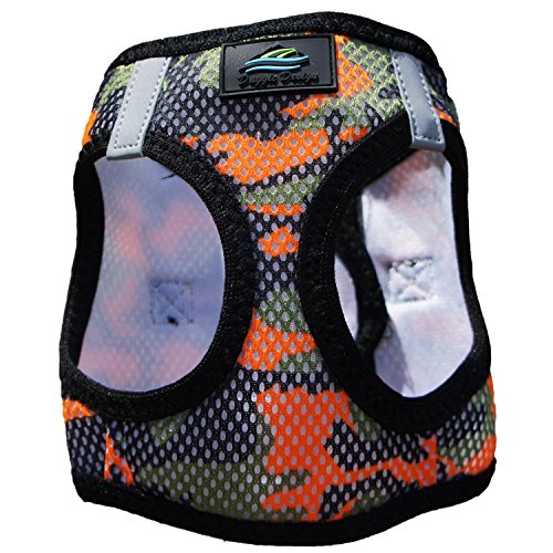 Doggie Design American River Dog Harness Camouflage Collection - Orange Camo S
