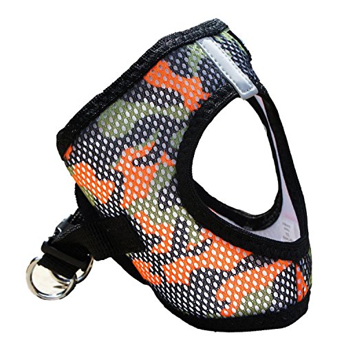 Doggie Design American River Dog Harness Camouflage Collection - Orange Camo S