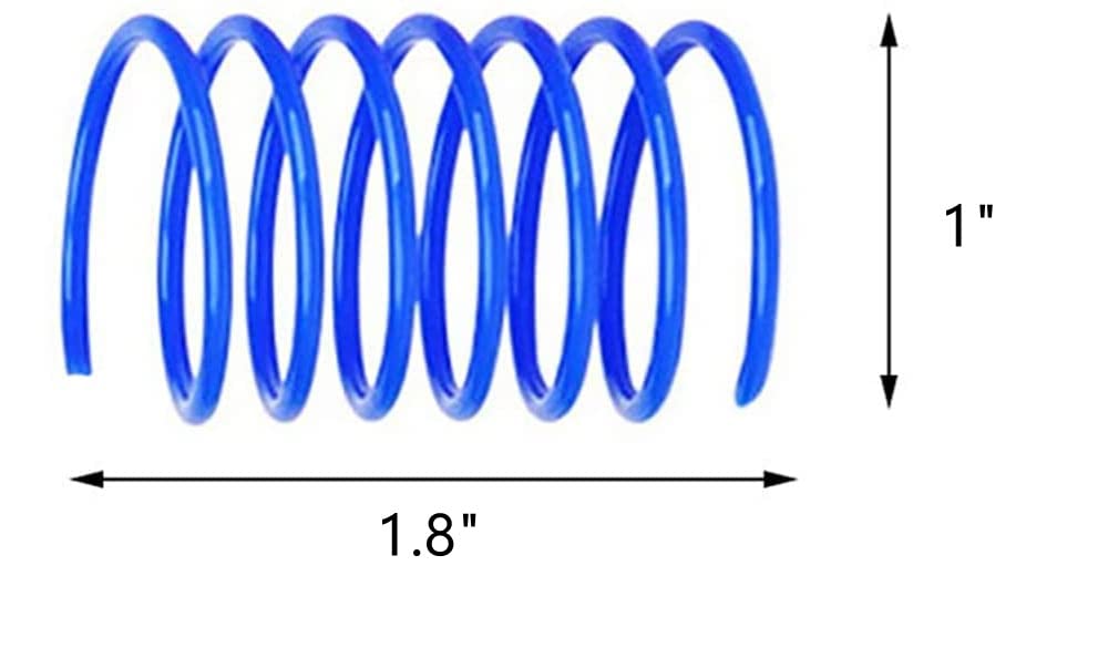 Yuaao 80 Pack Cat Spring Toys, Durable Plastic Coils For Indoor Active - Colorful 1 Inch Spirals Spring Fitness Play For Cat Kit