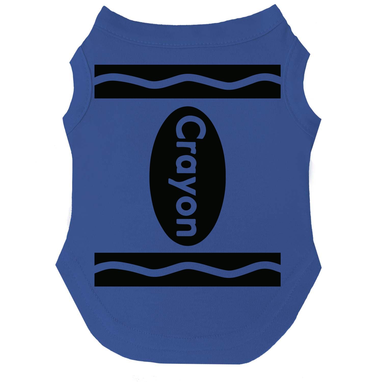 Crayon Costume Halloween Dog Tee Shirt Sizes For Puppies, Toys, And Large Breeds (Royal Blue, 4X-Large 410)