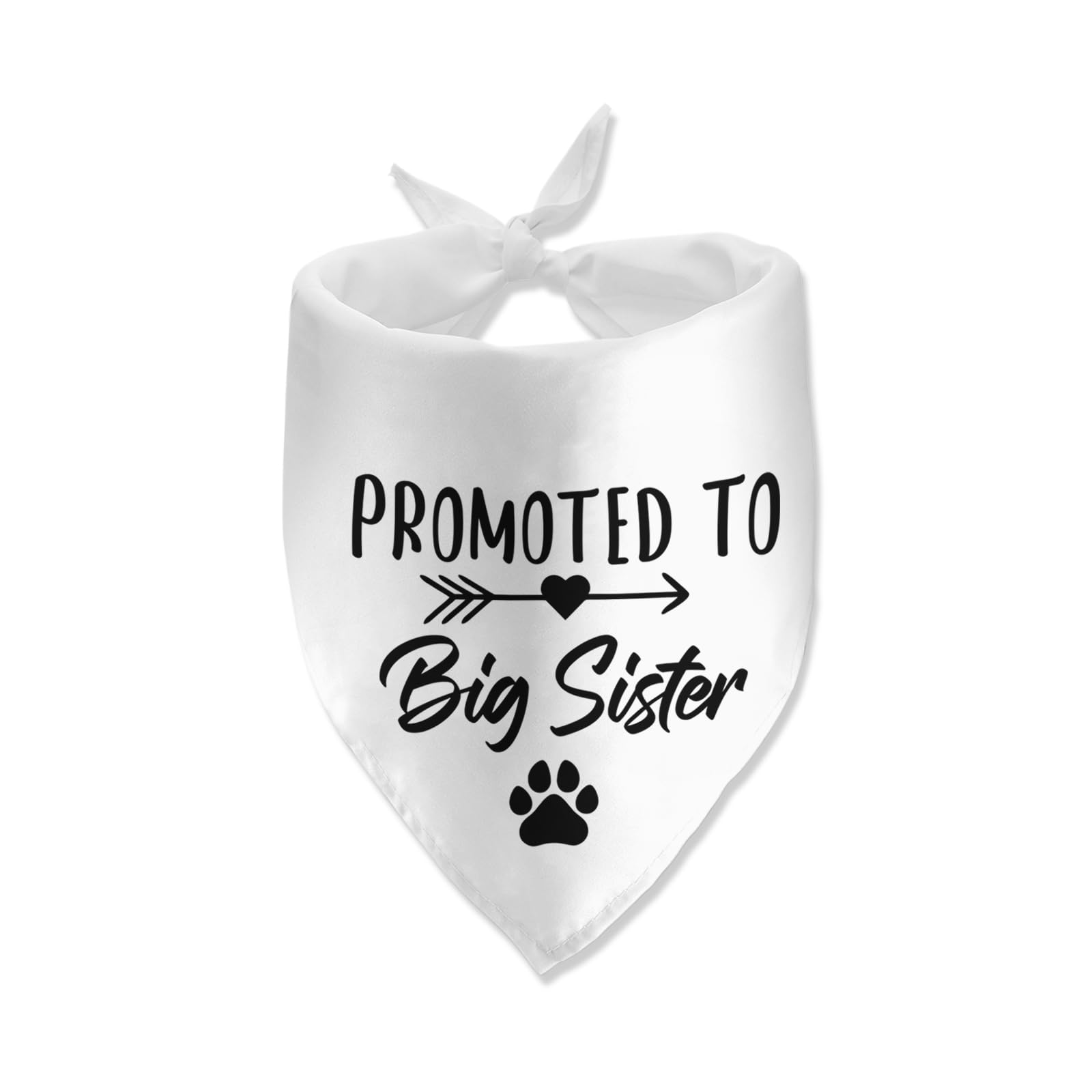 Promoted To Big Sister Dog Bandana Pregnancy Announcement Dog Bandana Pet Scarf Pet Accessories For Pet Dog Lover Pregnancy Reve