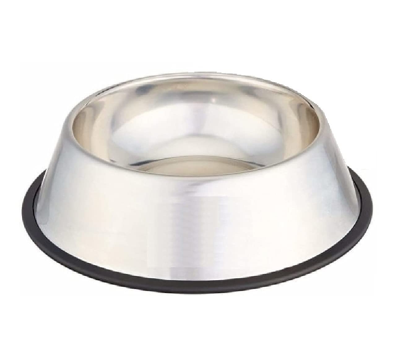 Puphe Pet Bowl Stainless Steel Dog Food Bowl And Cat Bowl For Young Adult Dogs 1600 Ml XLarge Pots (Silver Dog Plates)