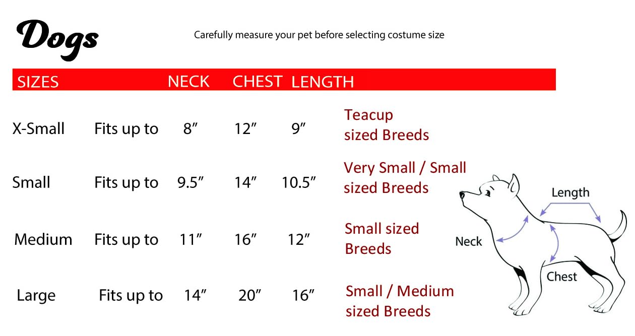 California Costumes, The Great White Bark Costume, Medium For Small Dogs