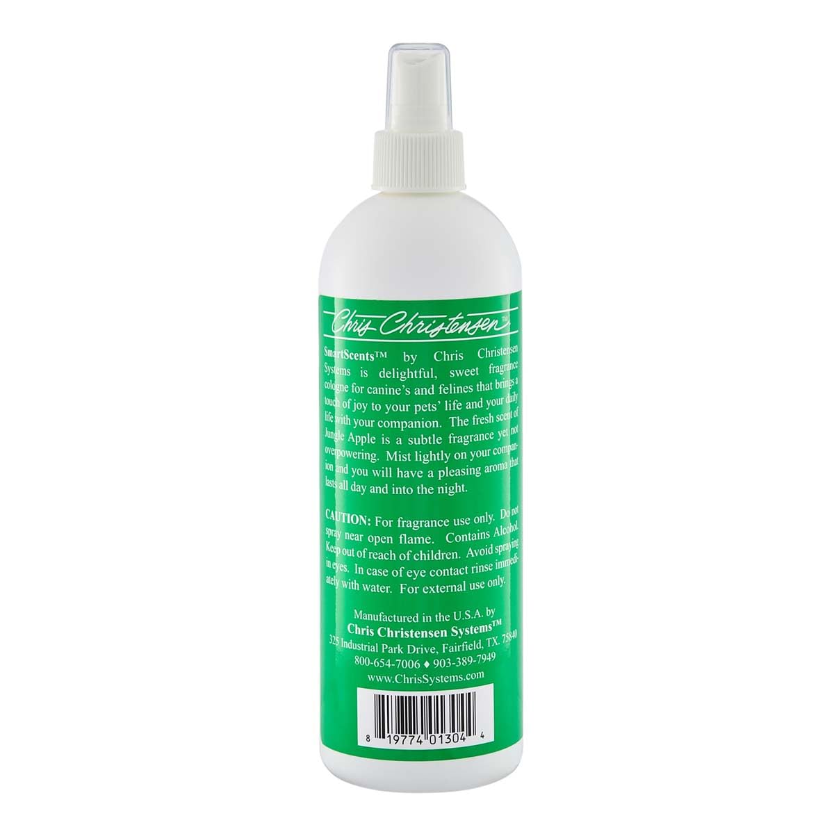 Chris Christensen Smart Scents Jungle Apple Dog Cologne, Groom Like a Professional, Long Lasting, Designer Fragrances, 16 oz