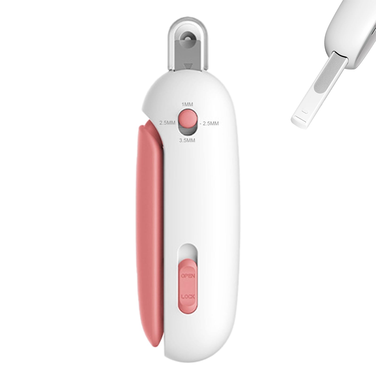 Pett Nail Clipper, Cat Nail Trimmer With Dust Storage, Adjustable Size, Hidden Nail File, Round Hole Blade, Perfect Grooming Too