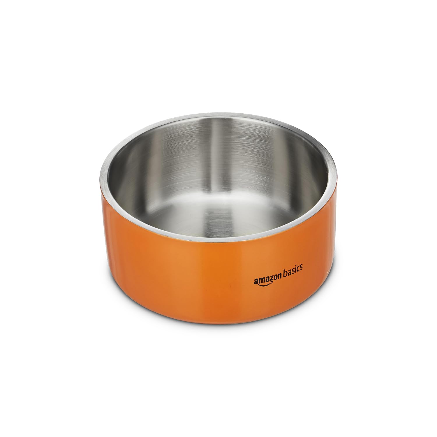 Amazon Basics Quintessential DoubleWalled Stainless Steel Premium Pet Bowl | 1200 Ml | Medium | For Dogs, Cats, And Pets | Oran