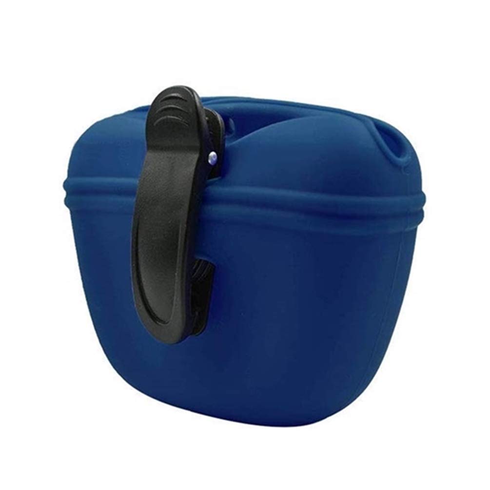 Royalcare Silicone Dog Treat Pouch-Small Training Bag-Portable Dog Treat Bag for Leash with Magnetic closure and Waist clipUS De