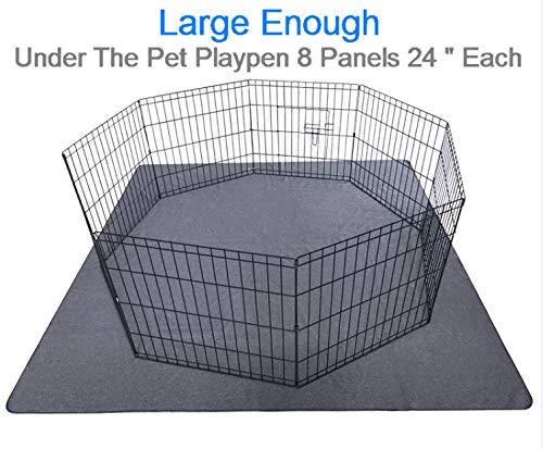 Peepeego 2Pcs Dog Training Pads 72' X 72', Reusable, Waterproof , Non Slip - Premium Whelping Pad Washable For Puppy Playpen,