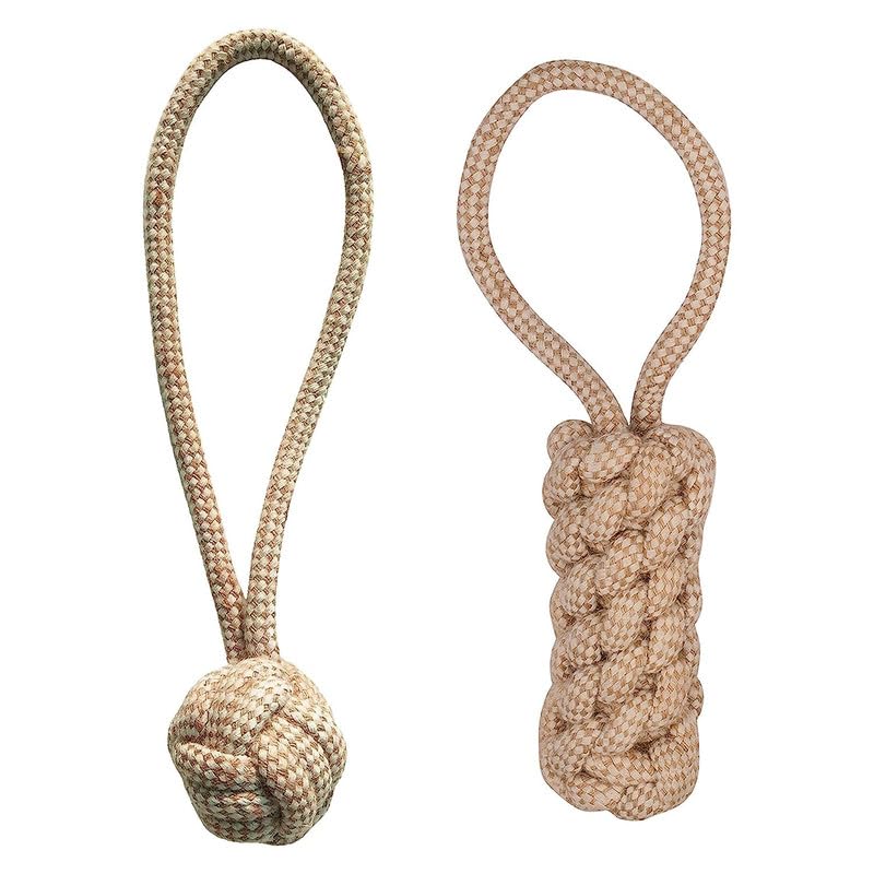Dog Trust Dog Chew Toys Combo Of 2 Ropes | Small Teething Pets  All Puppy Breeds & Aggressive Chewers |Teething Rope, Fetching 
