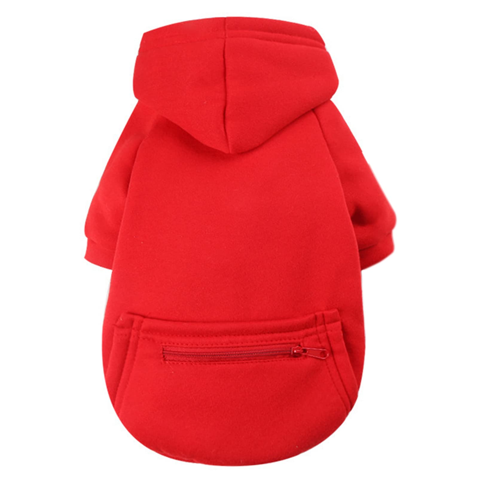 Jecikelon Winter Dog Hoodie Sweatshirts with Pockets Warm Clothes for Small Dogs Chihuahua Coat Puppy Custume Clothing (Large, Y