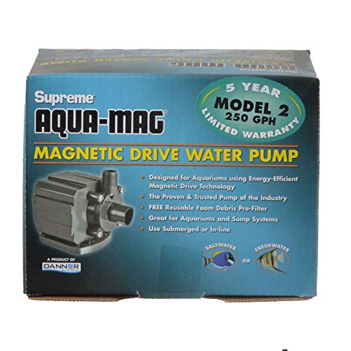 Danner Manufacturing Inc. Supreme Aqua-Mag 250 Gph Magnetic Drive Water Pump 02512
