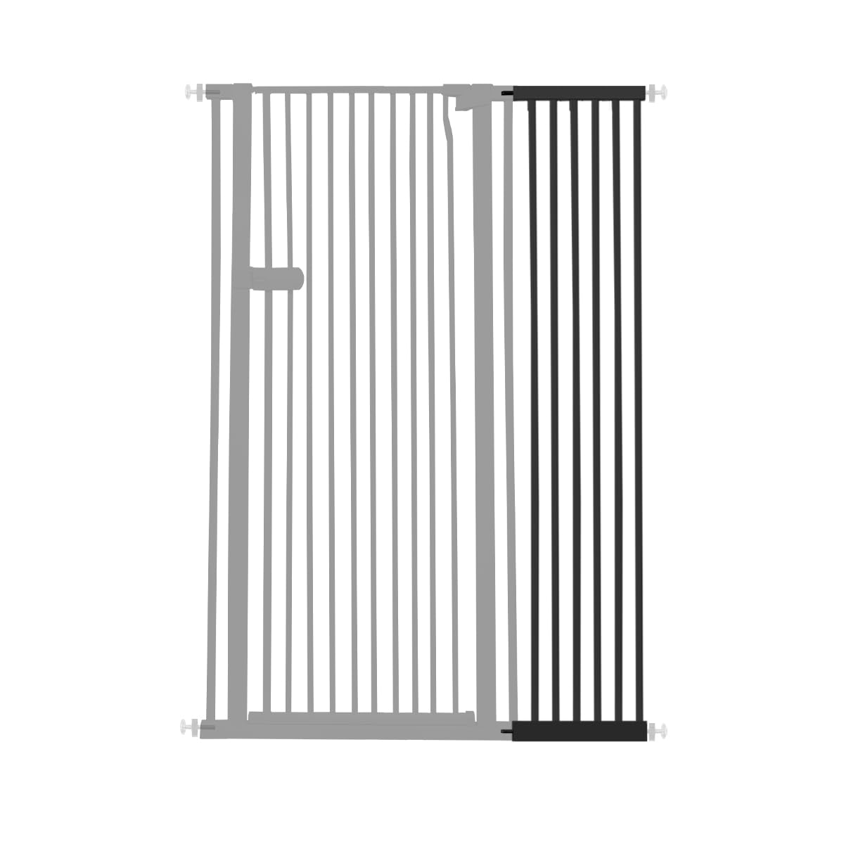 Lumizone Extra Tall Cat Gate Extension Kit 61.02' High Pressure Mounted 2025 New 12.60' Extra Wide 1.37' Gap No Drilling Tall