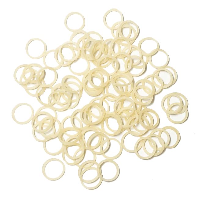 Pet Supply 200 Pack Tiny Rubber Bands Dog Hair Ties.3/8'' Ivory Hair Rubber Bands For Dog Bows, Mini Rubber Bands For Hair,Dog G